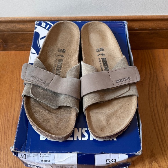 Birkenstock Oita Suede Leather Sandals Unisex EU 40 Ladies 9 Men’s 7 Narrow - Picture 2 of 14